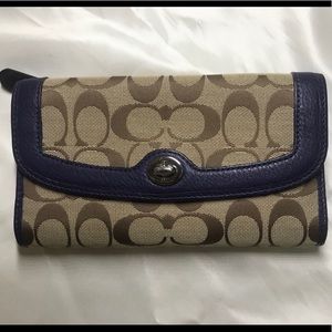 Coach Signature canvas wallet